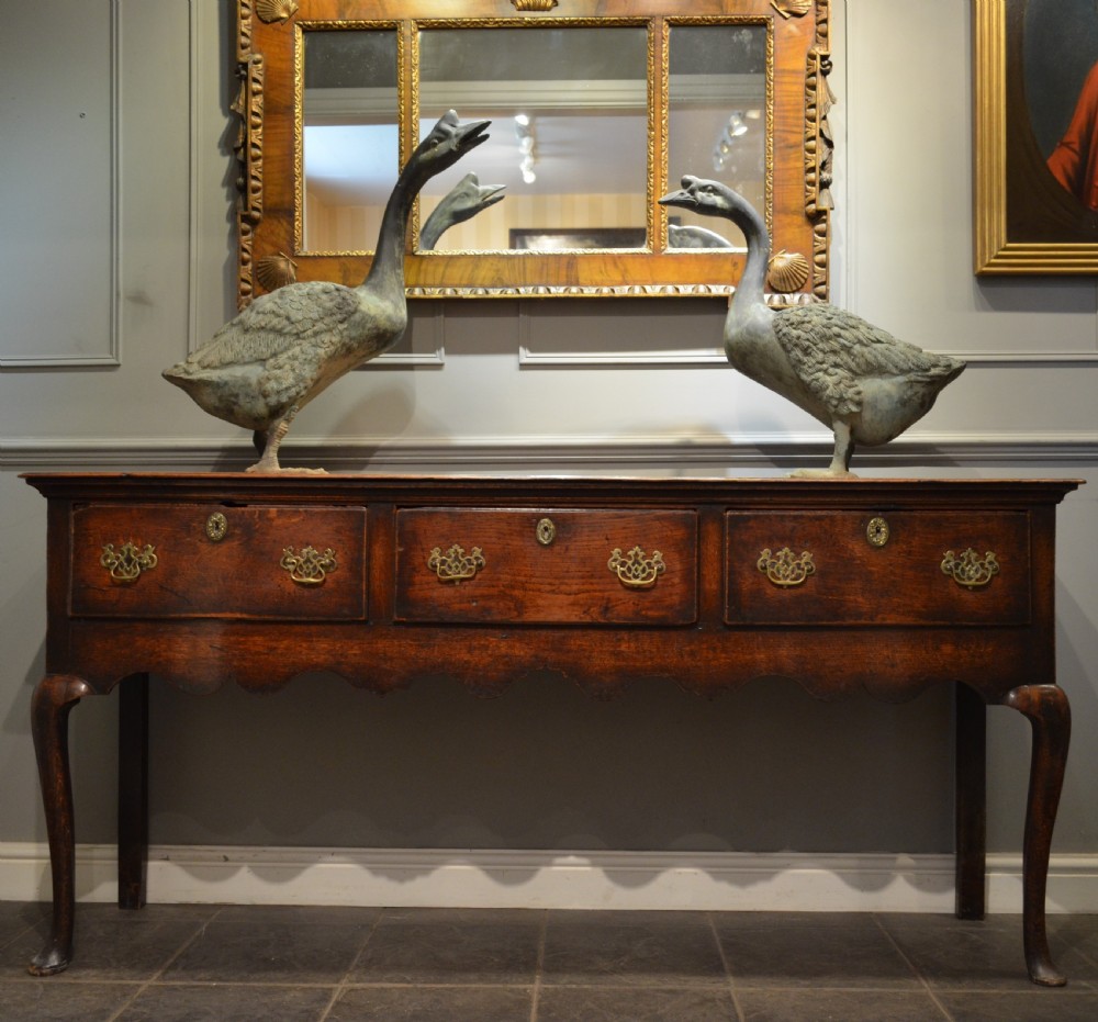 18th Century oak Padfoot Dresser Base View XXI