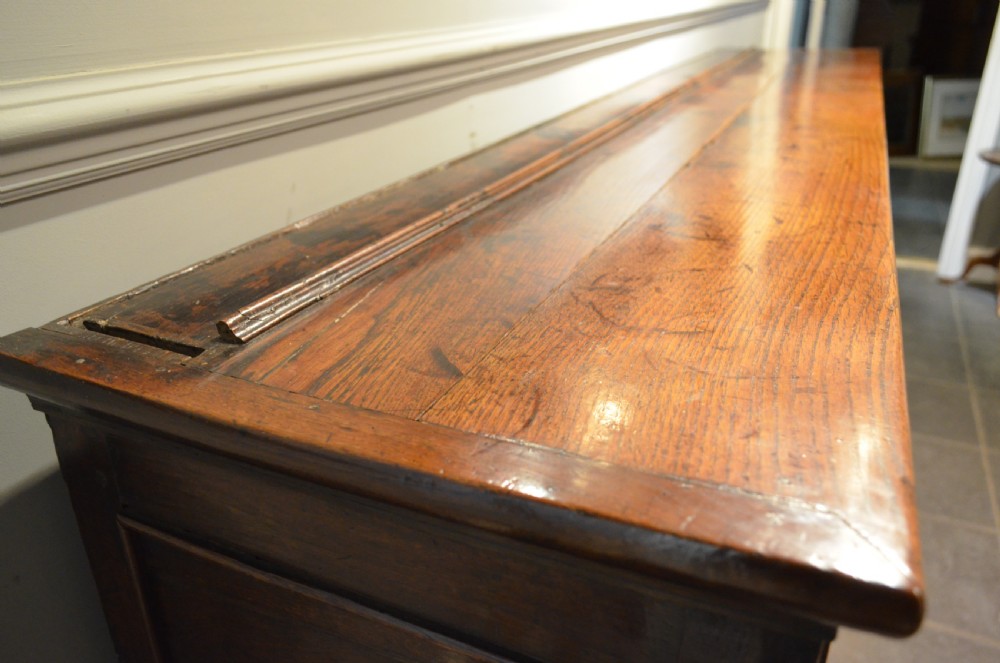 18th Century Oak Banded Dresser Base. View XII