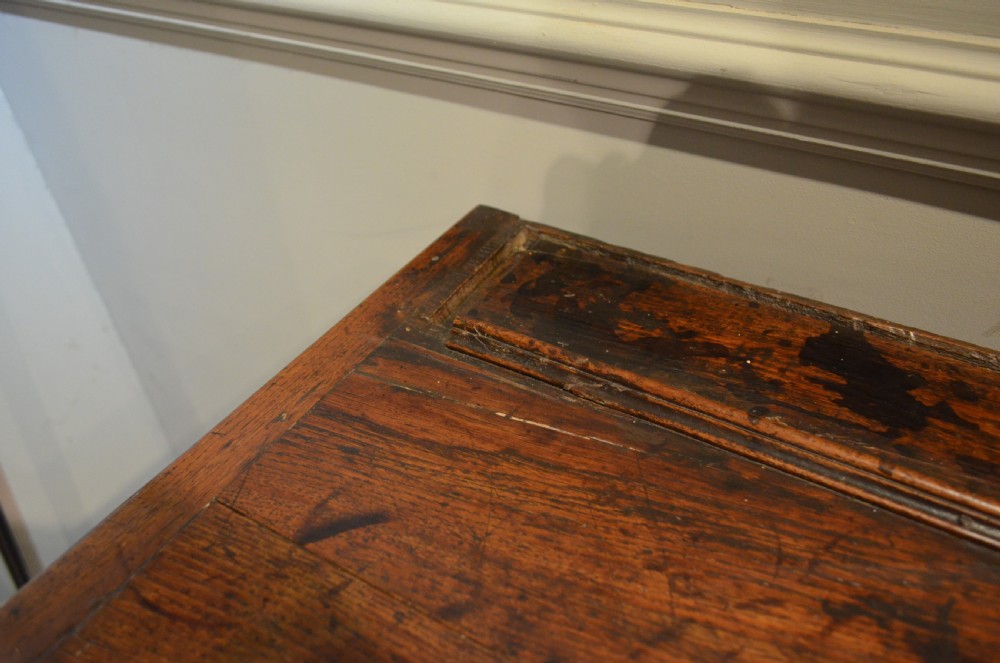 18th Century Oak Banded Dresser Base. View XV