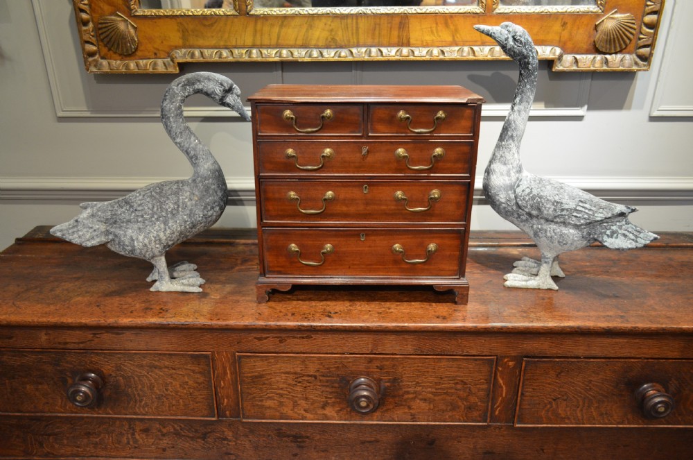 Georgian Miniature Mahogany Chest of Drawers View XXI