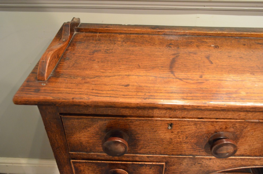 Beautiful Small Oak Pot Board Dresser  View X