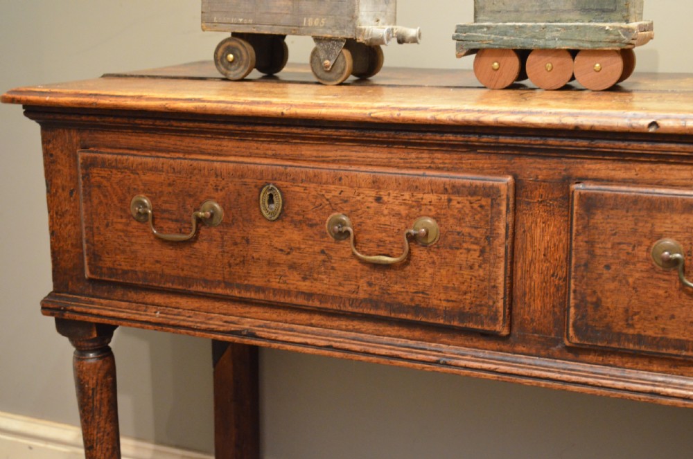 Small Georgian Padfoot Oak Dresser Base. View VI