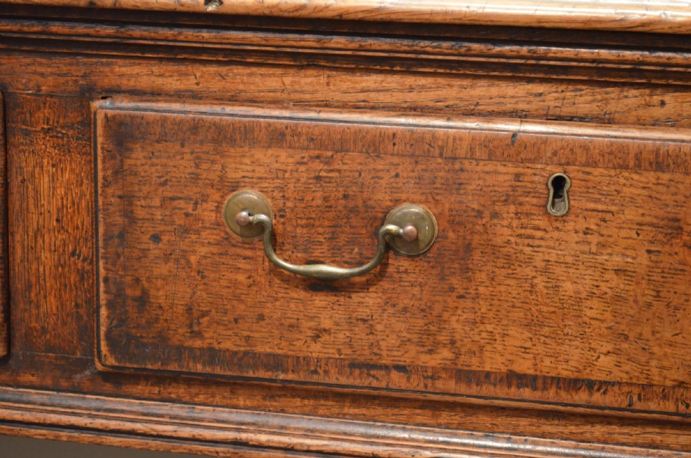 Small Georgian Padfoot Oak Dresser Base. View VIII