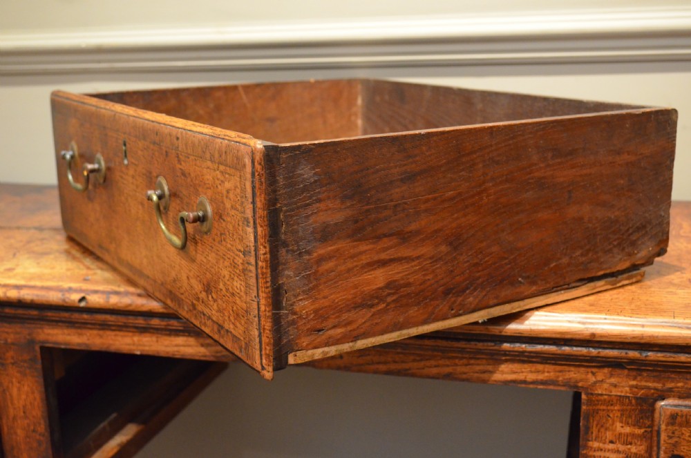 Small Georgian Padfoot Oak Dresser Base. View XVII