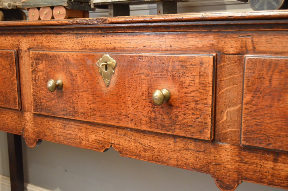 Early 18th Century Oak Padfoot Dresser Base View VI