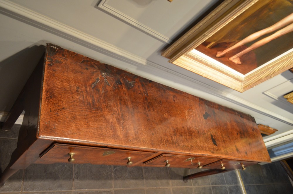 Early 18th Century Oak Padfoot Dresser Base View XV