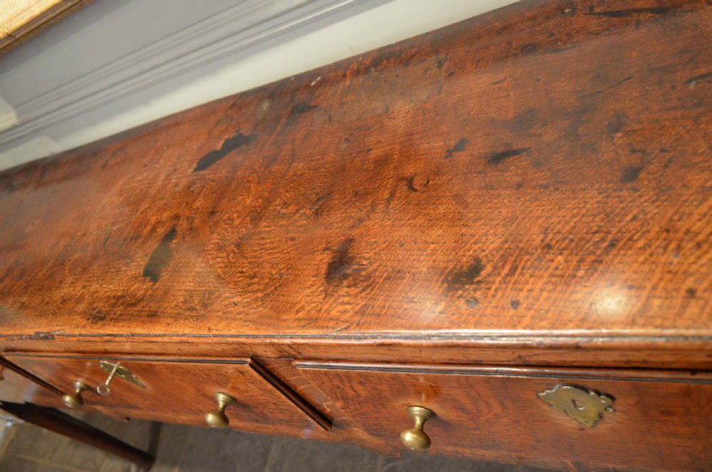 Early 18th Century Oak Padfoot Dresser Base View XIX