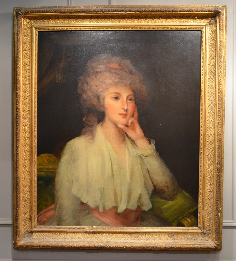 Beautiful Portrait of a Lady in the Style of George Romney View XVII