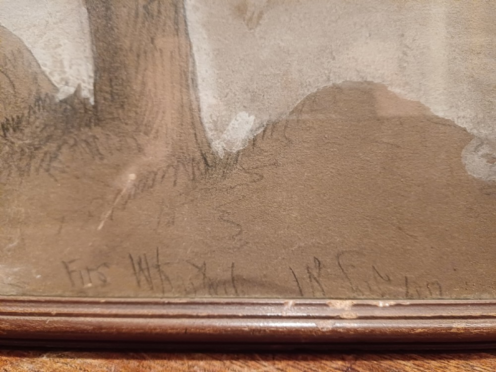 Pencil Drawings on Buff Paper by Edward Lear View V