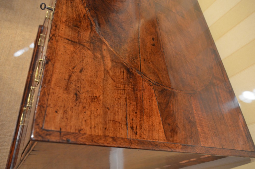 A Fine 18th Century Walnut Veneered Chest of Drawers View XIII