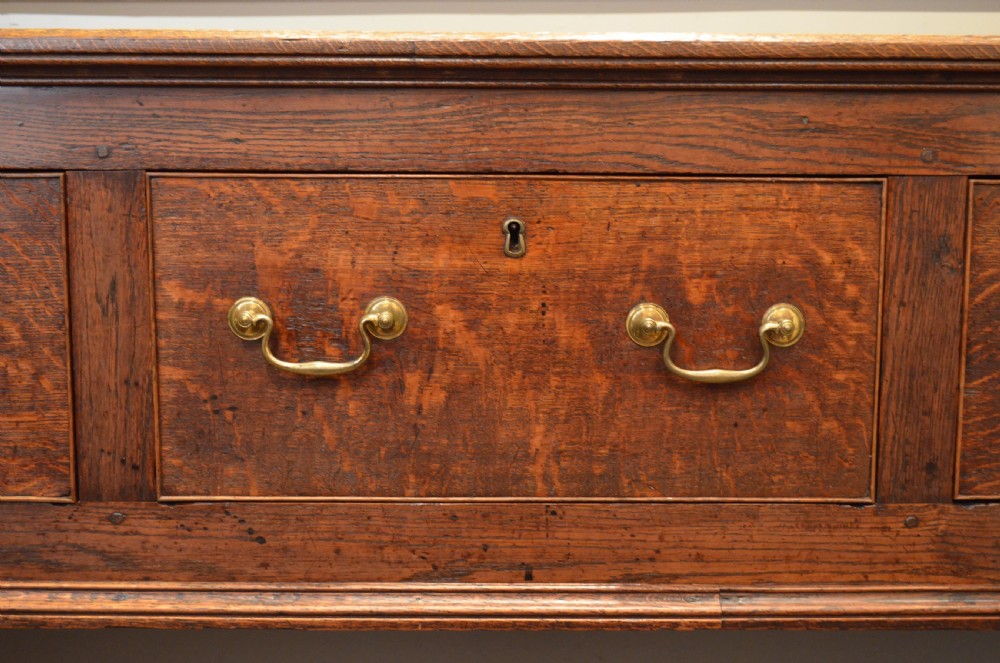 A Beautiful Georgian Oak Dresser Base. View II