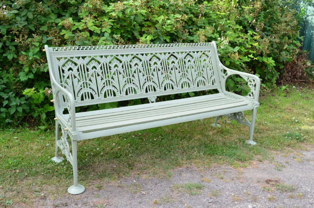 Coalbrookdale Garden Bench Designed By Christopher Dresser View III