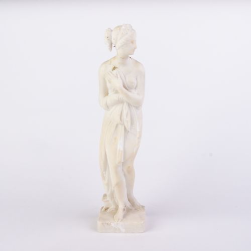 Alabaster Sculpture of Venus Pudica 19th Century 
