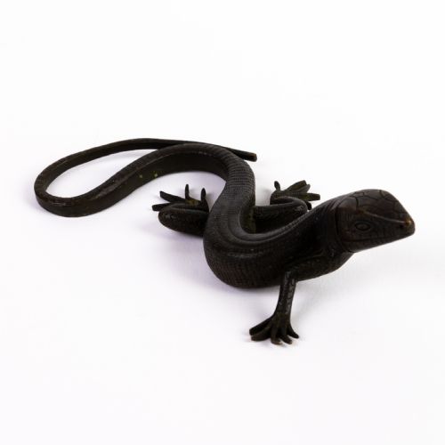 Bronze Lizard Sculpture 19th Century 
