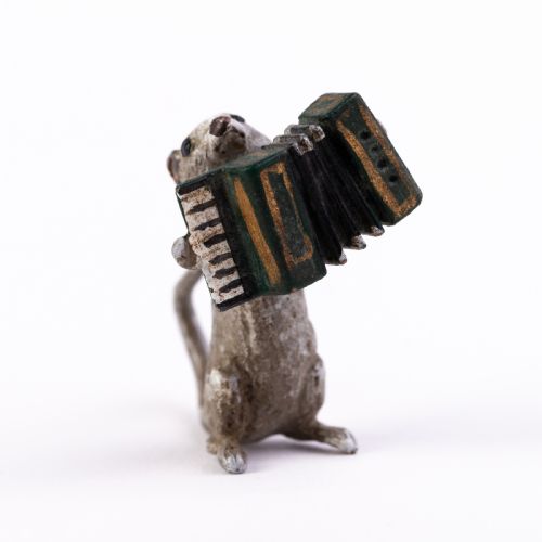 Bergman Style Austrian Cold Painted Bronze Sculpture Mouse
