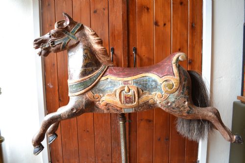 19th Century Carved and Painted Wood Carousel Horse /Galloper, Andersons, Bristol, C 1890