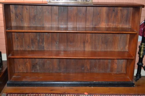 fig 1. Antique 19th Century Victorian 3 Tier Oak Bookcase, c1890