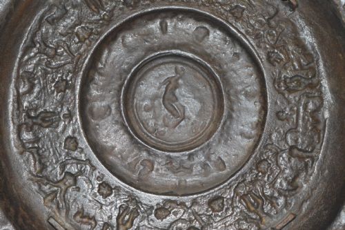 LARGE BRONZE PLATE GRAND TOUR PIECE CLASSICAL DECORATIONC 1870 - ADDITIONAL PHOTO 9