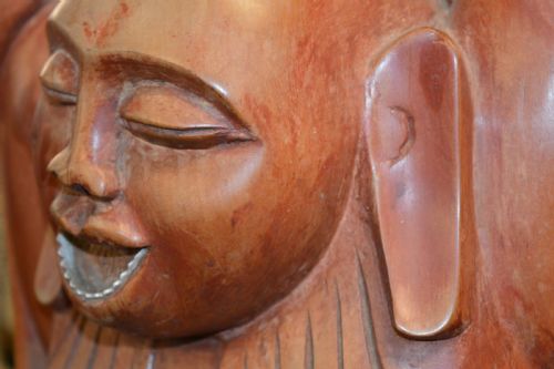 LARGE 19TH CENTURY SRI LANKAN BUDDHA C 1890 - ADDITIONAL PHOTO 13