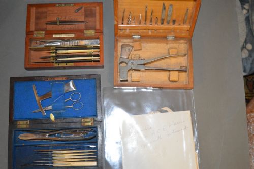 3 Boxes Surgeons Campaign Instruments, C 1890,With Provenance.
