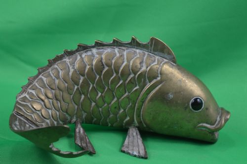 Large Chinese Bronze Carp, C1890