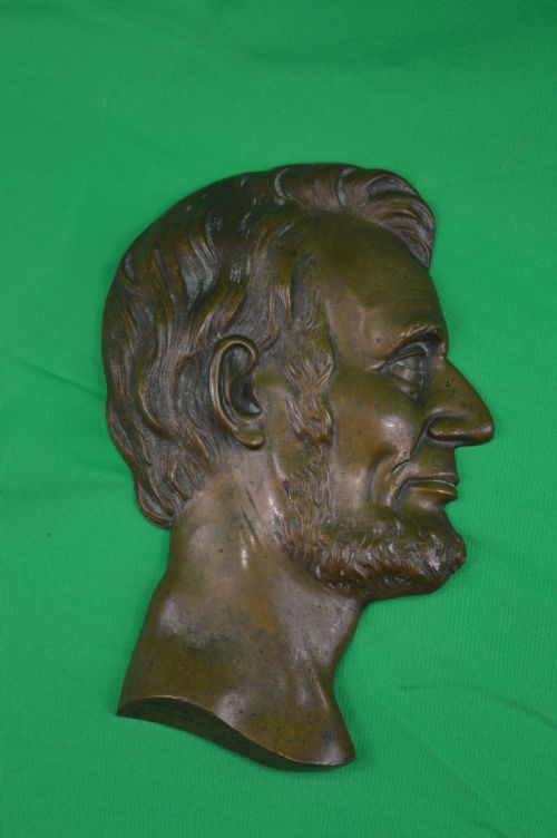 SIGNED BRONZE BUST OF ABRAHAM LINCOLNC1880