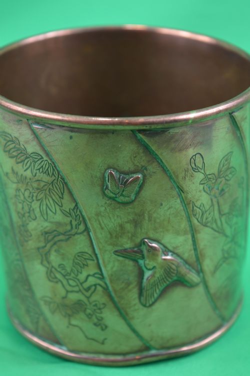 Japanese Bronze Brush Pot, C1880