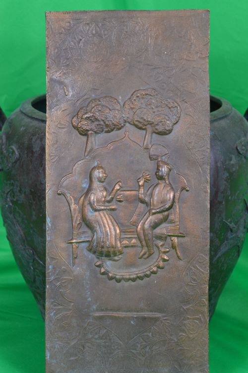 LARGE INDOPERSIAN BRONZE PLAQUE C1870 - ADDITIONAL PHOTO 1