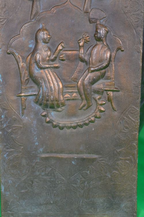 LARGE INDOPERSIAN BRONZE PLAQUE C1870 - ADDITIONAL PHOTO 4