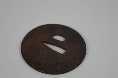 JAPANESE CAST IRON TSUBA C1800 - ADDITIONAL PHOTO 1
