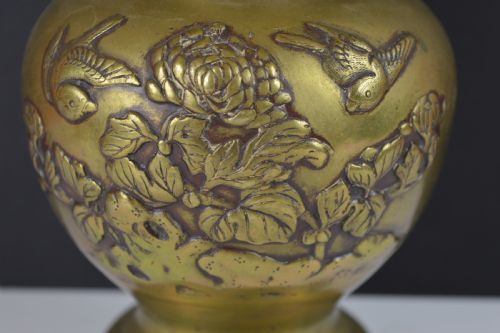 LARGE CHINESE BRONZE VASE C1890 - ADDITIONAL PHOTO 3