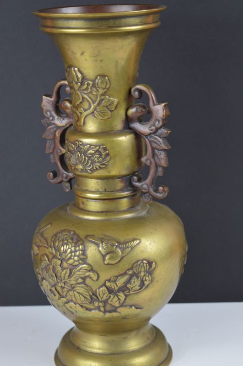 LARGE CHINESE BRONZE VASE C1890 - ADDITIONAL PHOTO 5