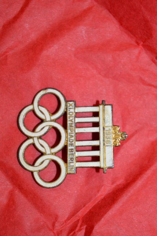 RARE 1936 OLYMPIC GAMES VISITOR BADGE - ADDITIONAL PHOTO 7