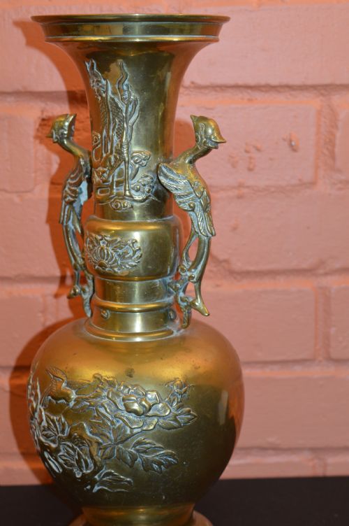 LARGE 38CM CHINESE BRONZE VASE C1890 - ADDITIONAL PHOTO 5