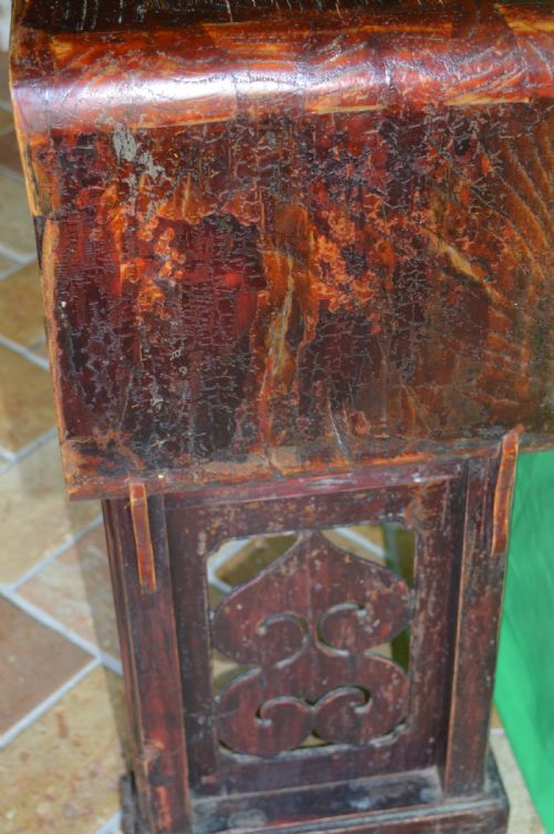 CHINESE TIBETAN HARDWOOD ALTAR TABLEC1890 - ADDITIONAL PHOTO 7
