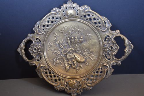 LARGE 4 KG BRONZE CENTRE PIECEDECORATIVE PLATEC1870 - ADDITIONAL PHOTO 1