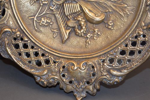 LARGE 4 KG BRONZE CENTRE PIECEDECORATIVE PLATEC1870 - ADDITIONAL PHOTO 5