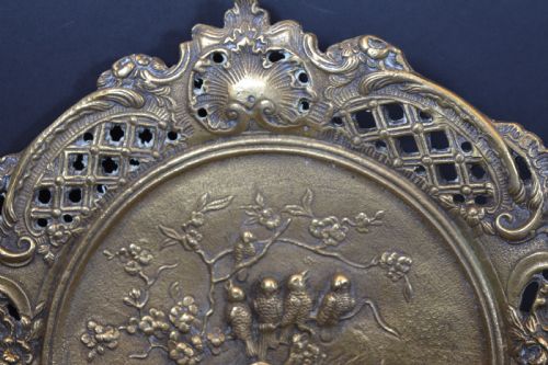 LARGE 4 KG BRONZE CENTRE PIECEDECORATIVE PLATEC1870 - ADDITIONAL PHOTO 6