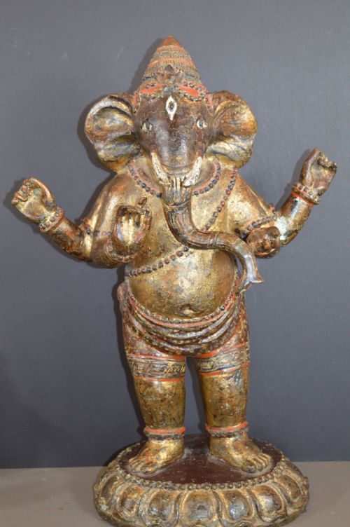 Large (10kg) Indian Bronze Ganesh Statue, C1820