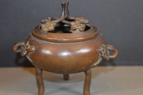 Japanese Bronze Censer/incense Burner, C1880