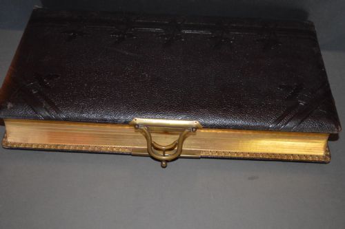 LARGE TOOLED LEATHER PHOTO ALBUM WITH 26 PHOTOSC1890 - ADDITIONAL PHOTO 4