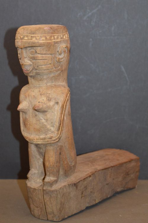 Oceanic Carved Wood Fertility Statue, C1880