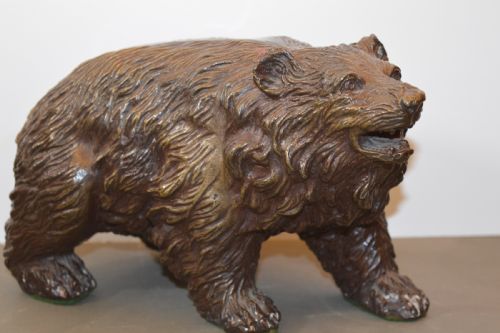LARGE 55KG BRONZE BEAR STATUE C1890 - ADDITIONAL PHOTO 1