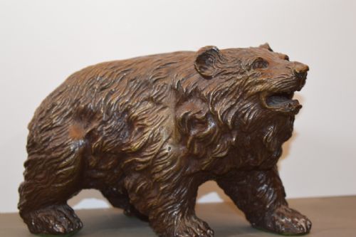LARGE 55KG BRONZE BEAR STATUE C1890 - ADDITIONAL PHOTO 3