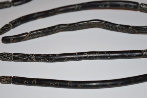 5 THAI SHAMAN'S WANDS AND BONE BEADC1880 - ADDITIONAL PHOTO 2