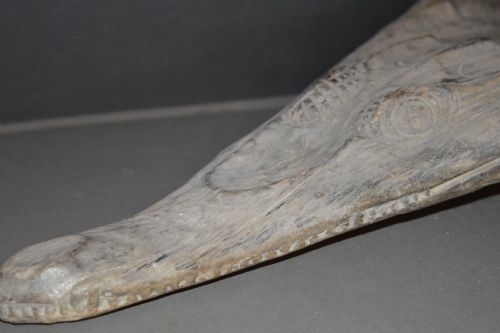SEPIK RIVER CROCODILE CANOE PROW CARVING C1880 - ADDITIONAL PHOTO 11