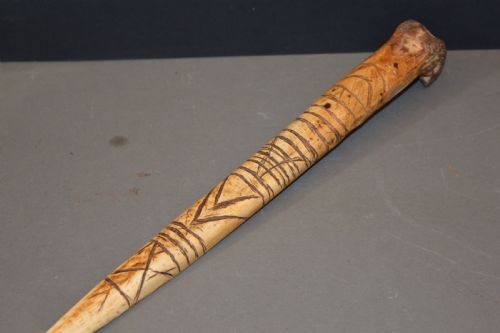 tribal sepik river cassowary bone daggerc1890 - CATEGORY: ANTIQUE MISCELLANEOUS - DATED 19TH CENTURY