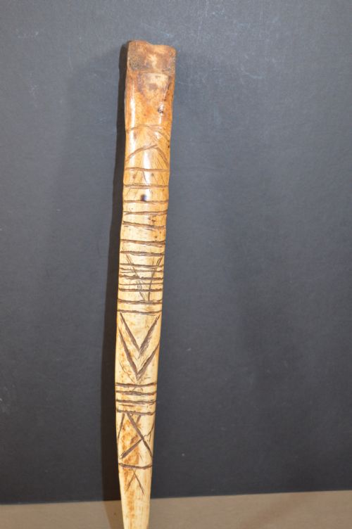 TRIBAL SEPIK RIVER CASSOWARY BONE DAGGERC1890 - ADDITIONAL PHOTO 6