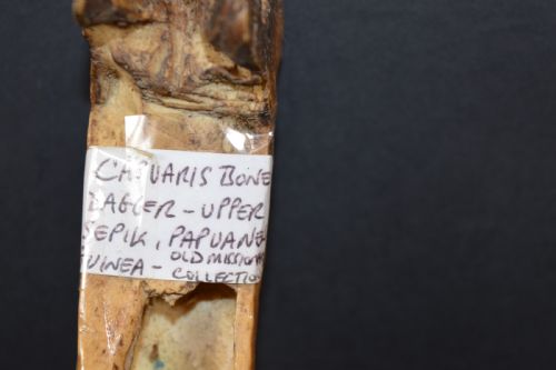 TRIBAL SEPIK RIVER CASSOWARY BONE DAGGERC1890 - ADDITIONAL PHOTO 10
