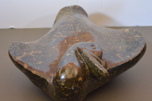 LARGE 10KG INUIT STONE BIRD STATUEC1920 - ADDITIONAL PHOTO 3